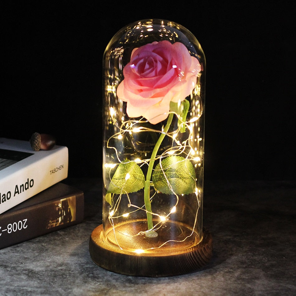 Glass Bubble Enchanted Rose