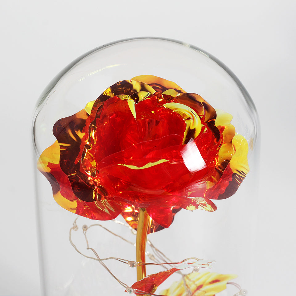 Glass Bubble Enchanted Rose