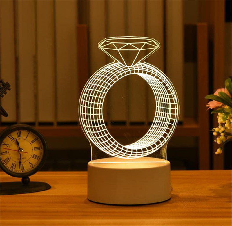 3D Decorative LED Lamp 27 Styles