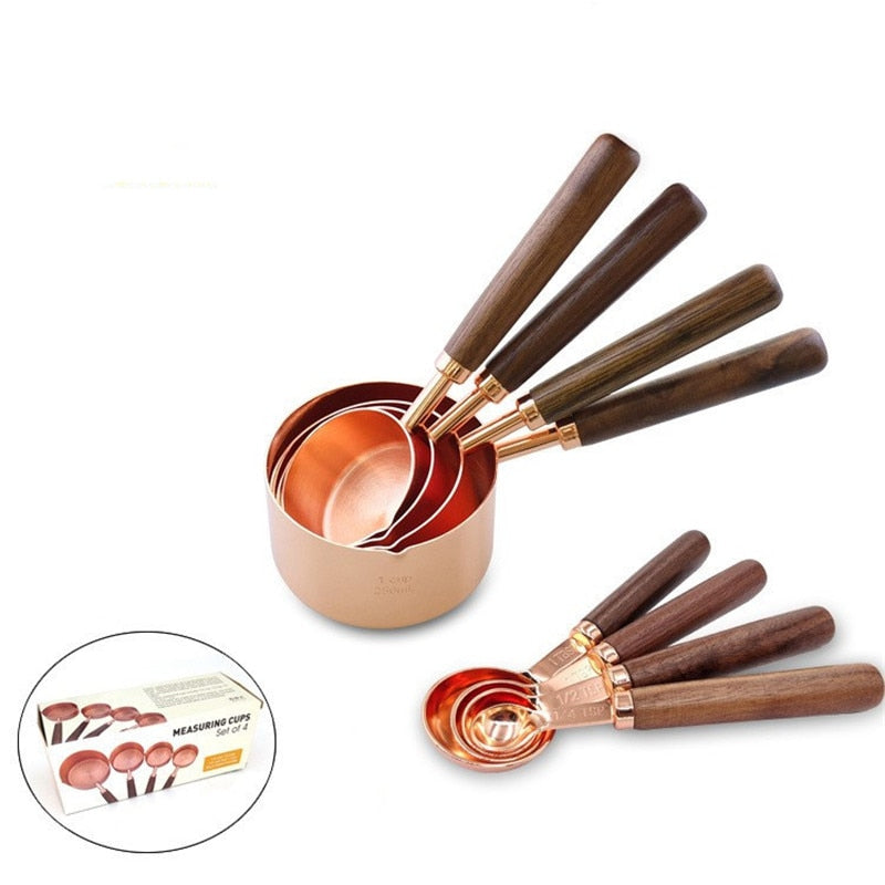 Copper Measuring Cups & Spoons