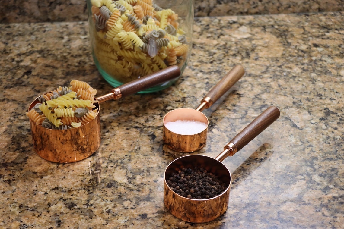 Copper Measuring Cups & Spoons