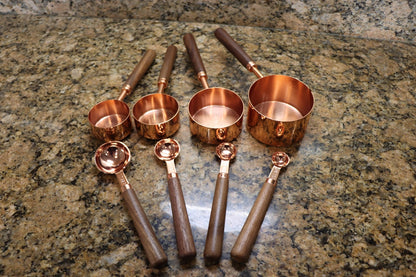 Copper Measuring Cups & Spoons