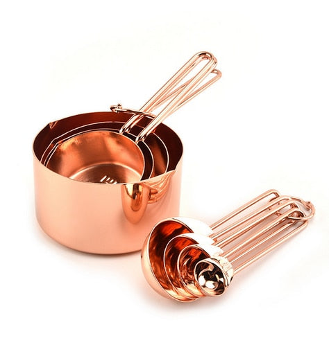 Copper Measuring Cups & Spoons